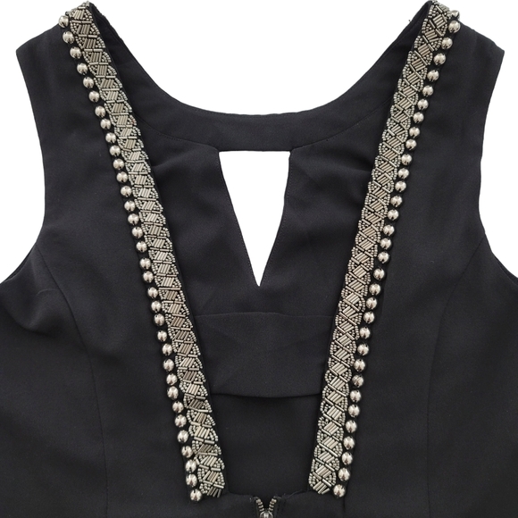 XOXO black embellished keyhole blouse - Picture 3 of 4